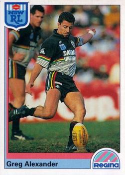 1992 Regina NSW Rugby League #33 Greg Alexander Front